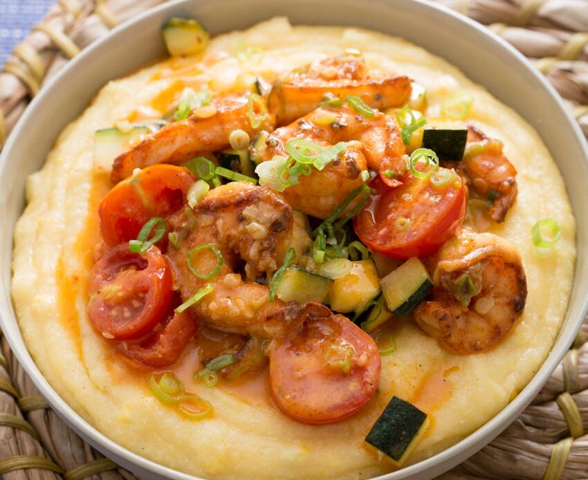 Cheesy Shrimp And Grits