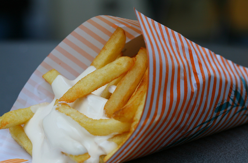 Traditional Belgian fries