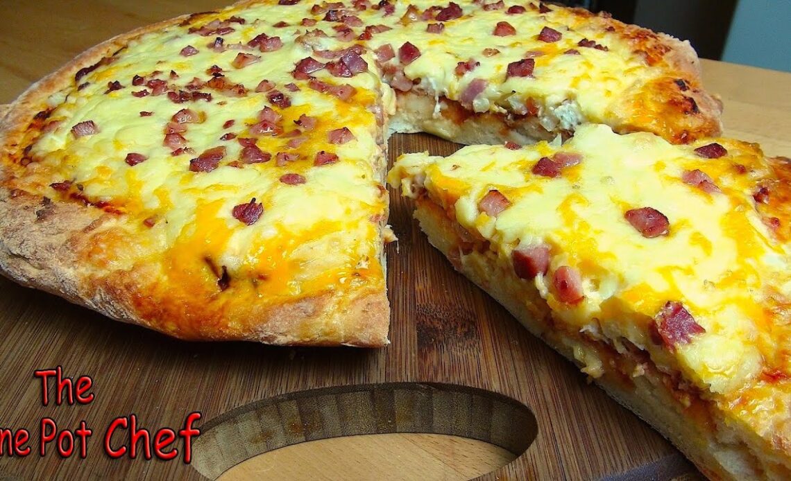 Aussie Egg and Bacon Pizza