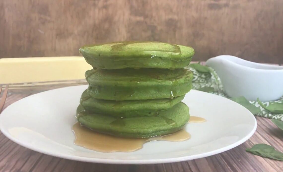 Green pancakes Recipe