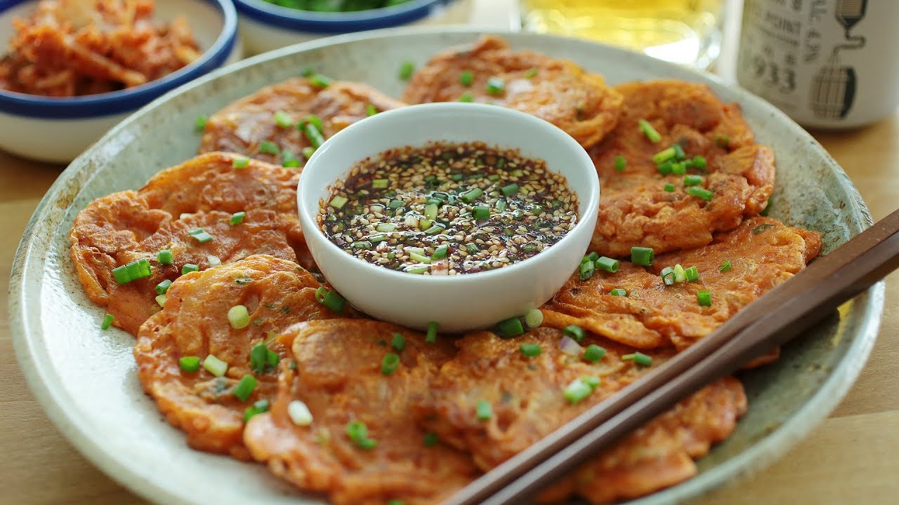 Korean Kimchi Pancakes