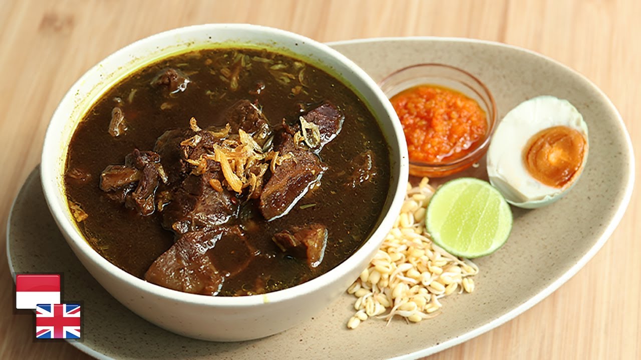 Nasi Rawon Recipe (Indonesian Black Beef Soup)